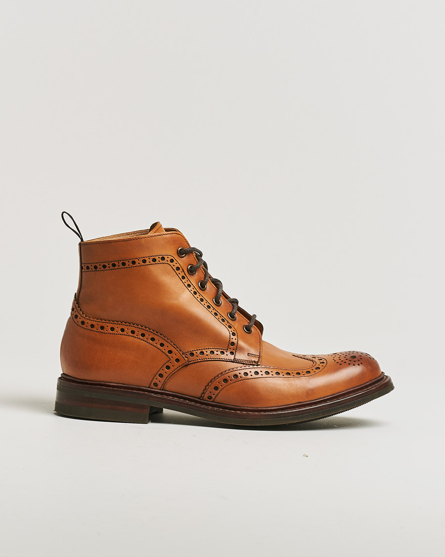 Uomini | Loake 1880 Bedale Boot Tan Burnished Calf | Pre-owned | Loake 1880 Bedale Boot Tan Burnished Calf