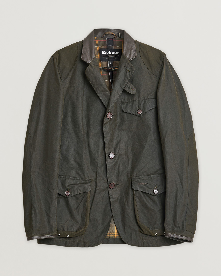 Uomini | Barbour Lifestyle Beacon Sports Jacket Olive | Pre-owned | Barbour Lifestyle Beacon Sports Jacket Olive