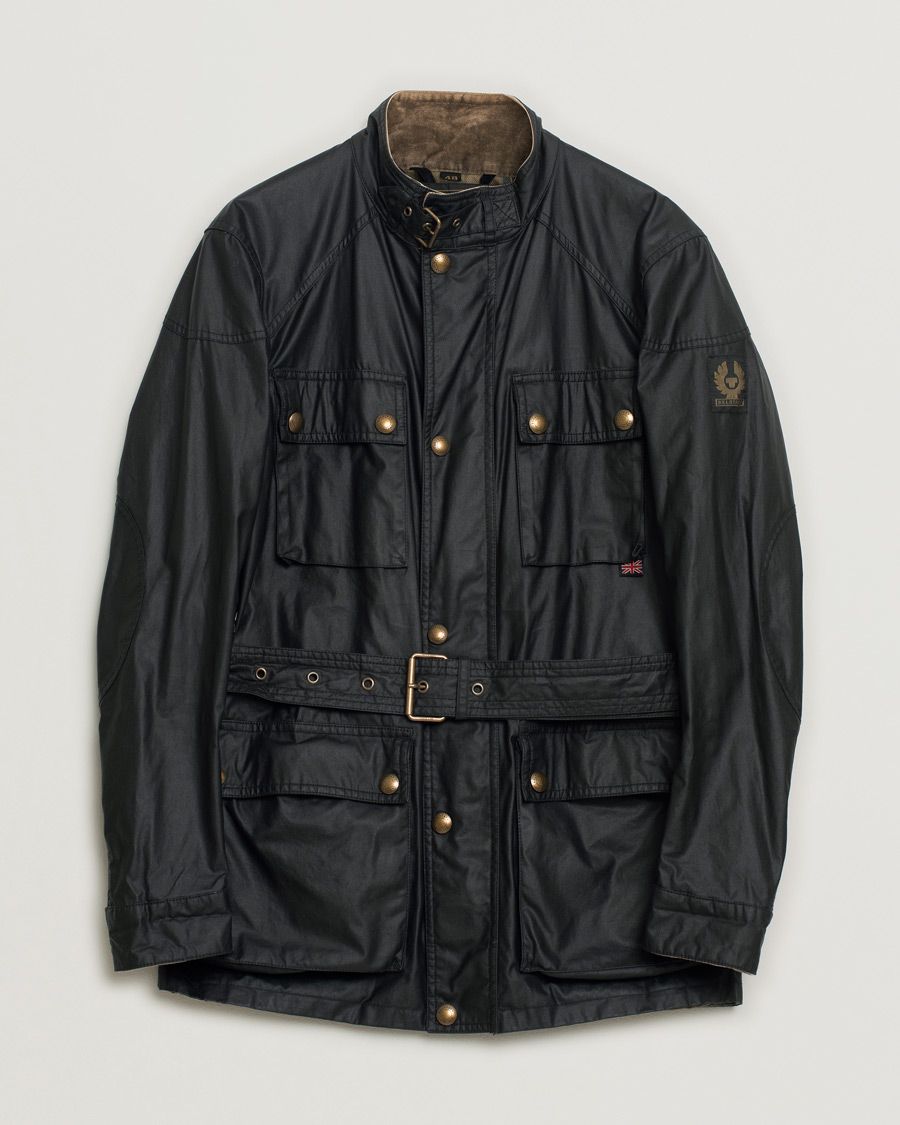 Uomini | Belstaff Roadmaster Belted Jacket Black | Pre-owned | Belstaff Roadmaster Belted Jacket Black