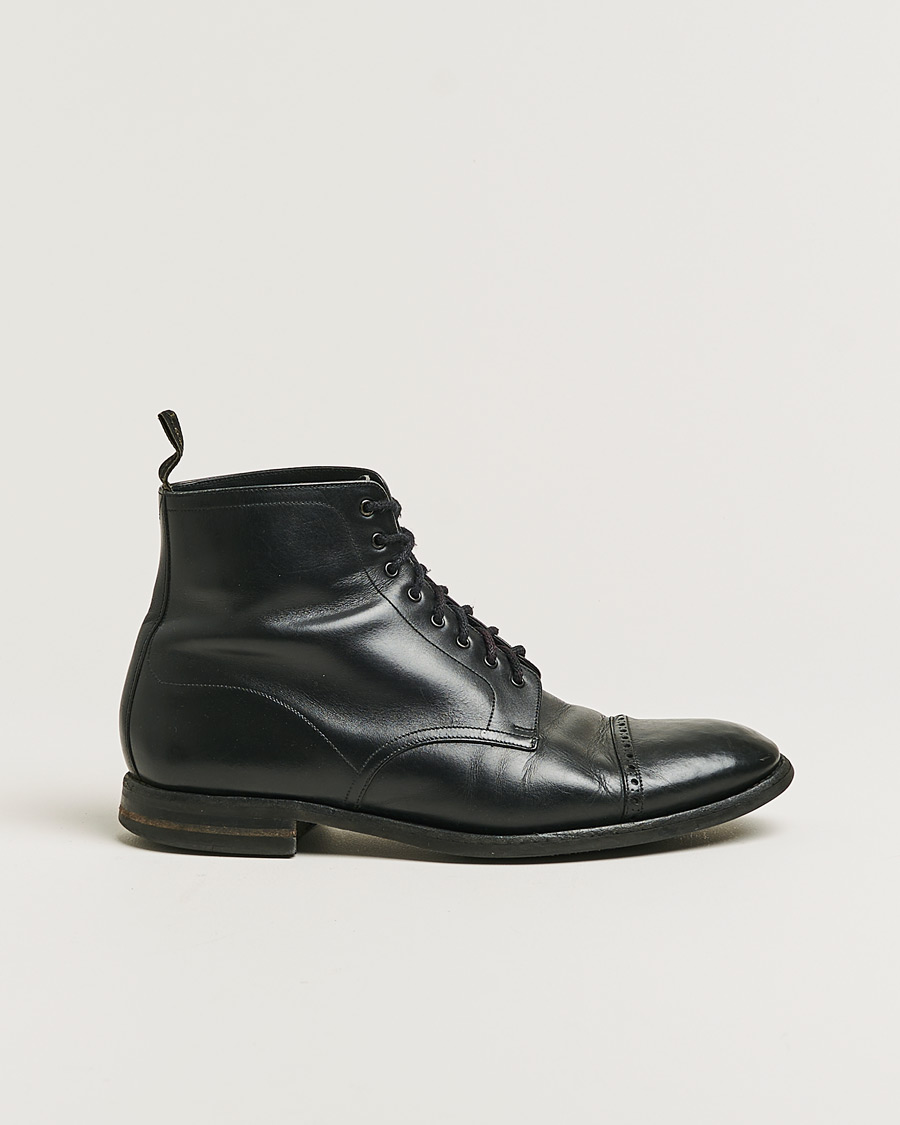 Uomini | Loake 1880 Hyde Boot Black Calf | Pre-owned | Loake 1880 Hyde Boot Black Calf