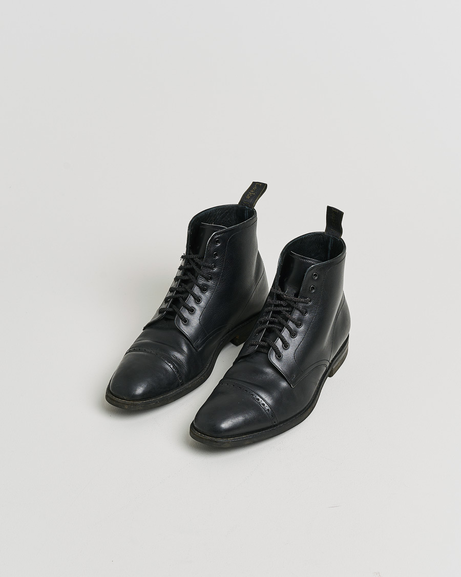 Uomini | Scarpe con cuciture Goodyear Pre-owned | Pre-owned | Loake 1880 Hyde Boot Black Calf UK7 - EU41