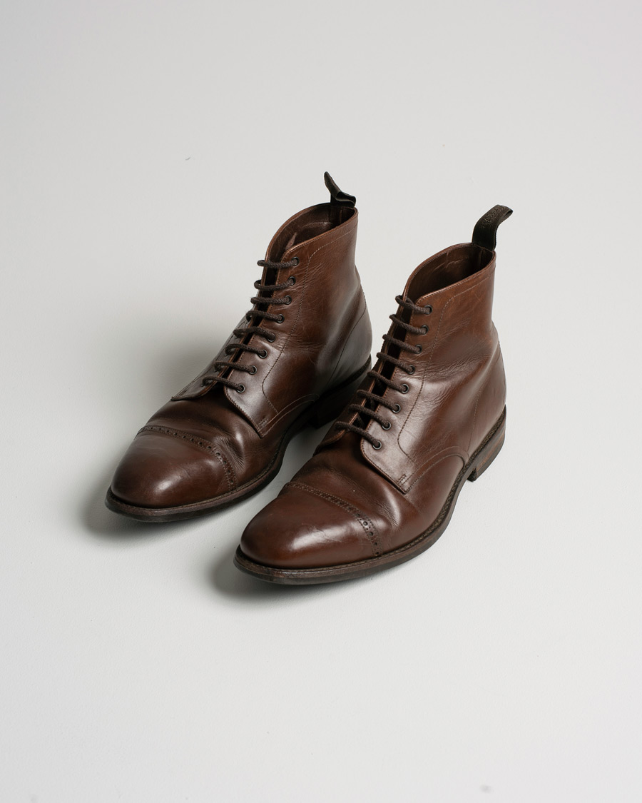 Uomini | Loake 1880 Hyde Boot Dark Brown | Pre-owned | Loake 1880 Hyde Boot Dark Brown