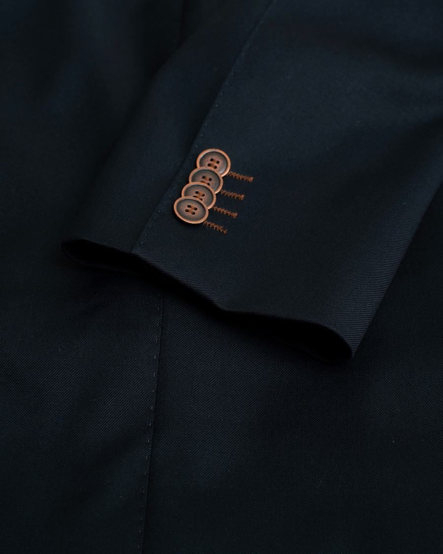 Uomini | Oscar Jacobson Edmund Club Blazer Navy | Pre-owned | Oscar Jacobson Edmund Club Blazer Navy