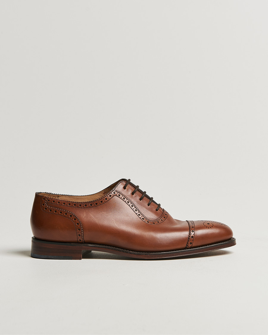 Uomini | Loake 1880 Strand Brogue Mahogany Burnished Calf | Pre-owned | Loake 1880 Strand Brogue Mahogany Burnished Calf