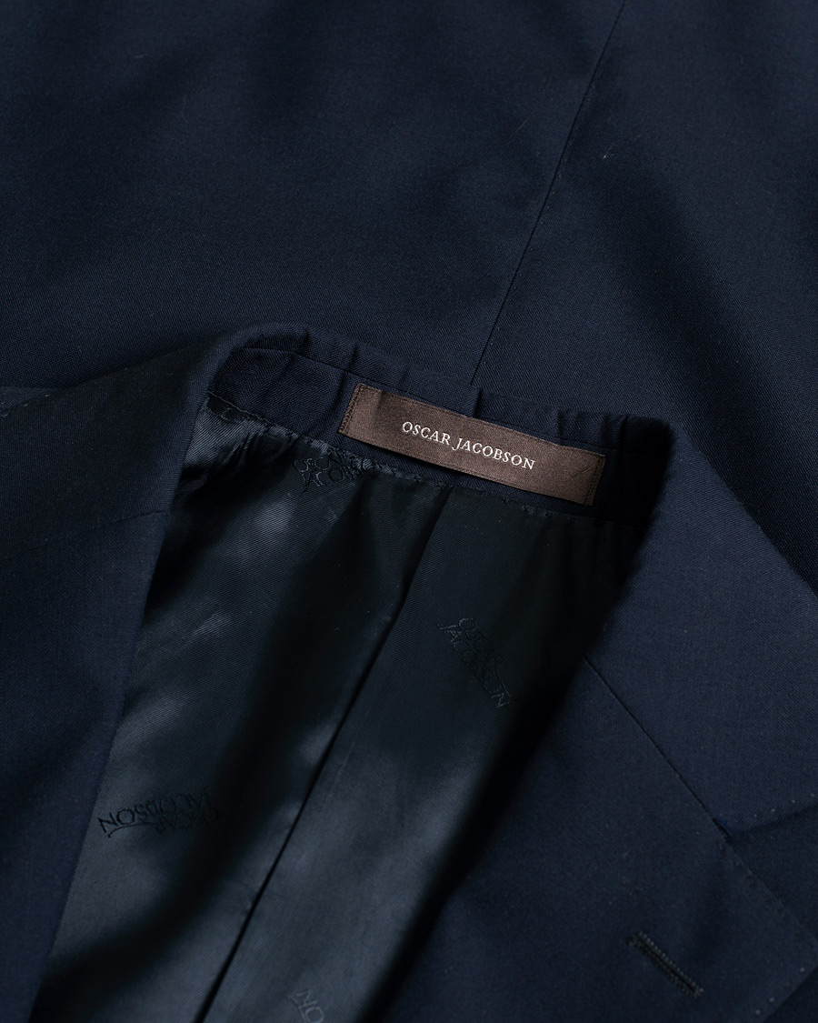 Uomini | Oscar Jacobson Super 120's Wool Suit Navy 150 | Pre-owned | Oscar Jacobson Super 120's Wool Suit Navy 150