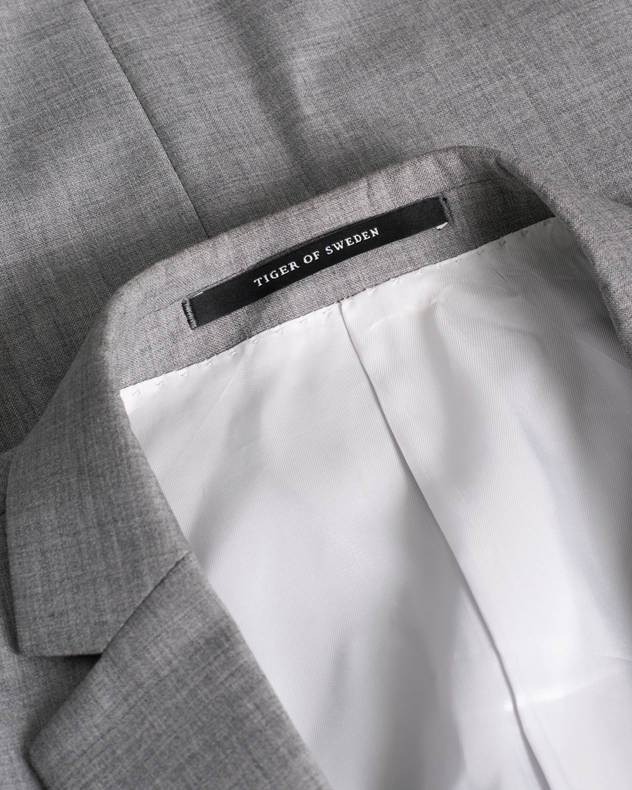 Uomini | Tiger of Sweden Nedvin Suit Wool Light Grey | Pre-owned | Tiger of Sweden Nedvin Suit Wool Light Grey