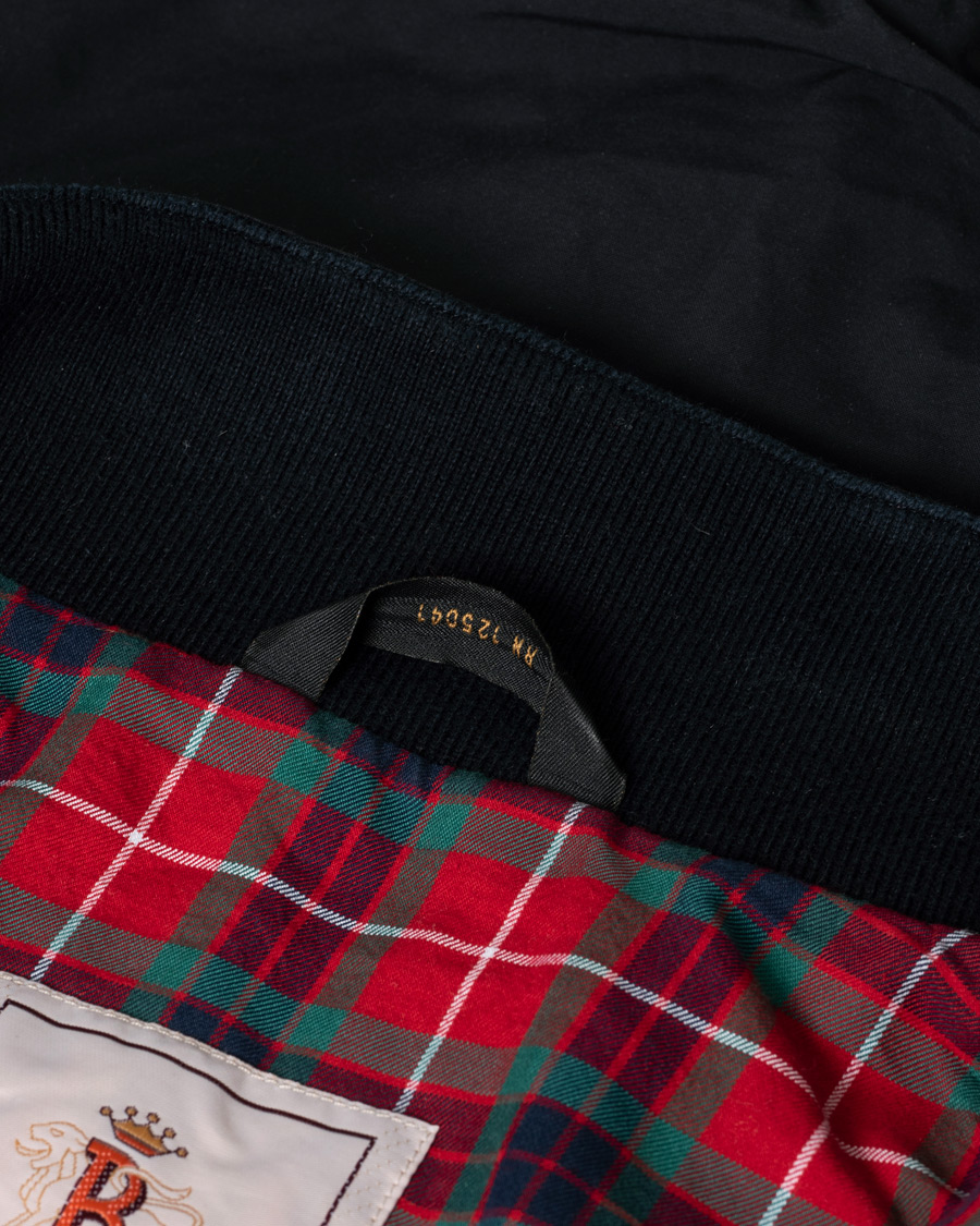 Uomini | Baracuta G9 Original Harrington Jacket Dark Navy UK38 - EU48 | Pre-owned | Baracuta G9 Original Harrington Jacket Dark Navy UK38 - EU48