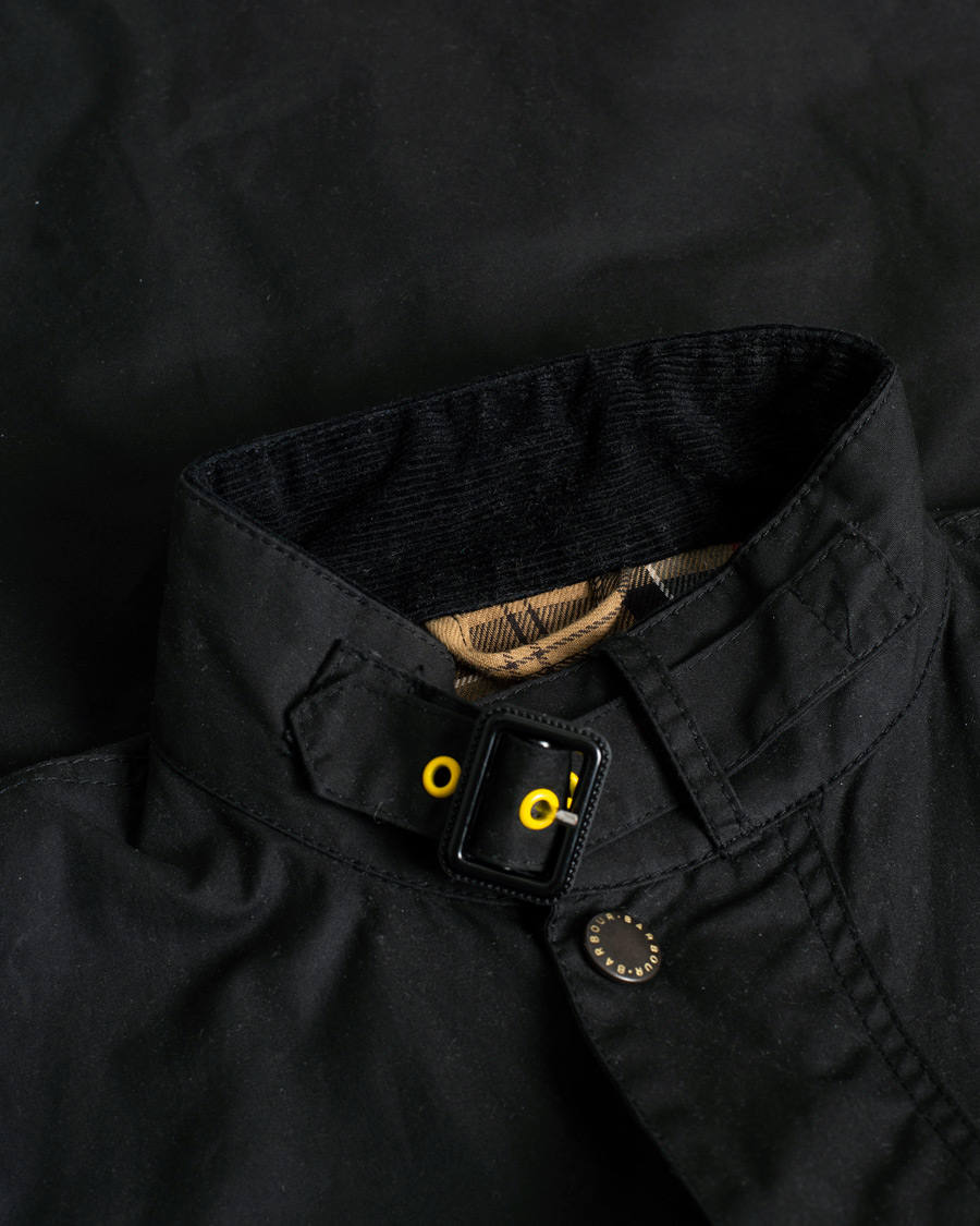Uomini | Giacche | Pre-owned | Barbour International Slim Wax Jacket Black