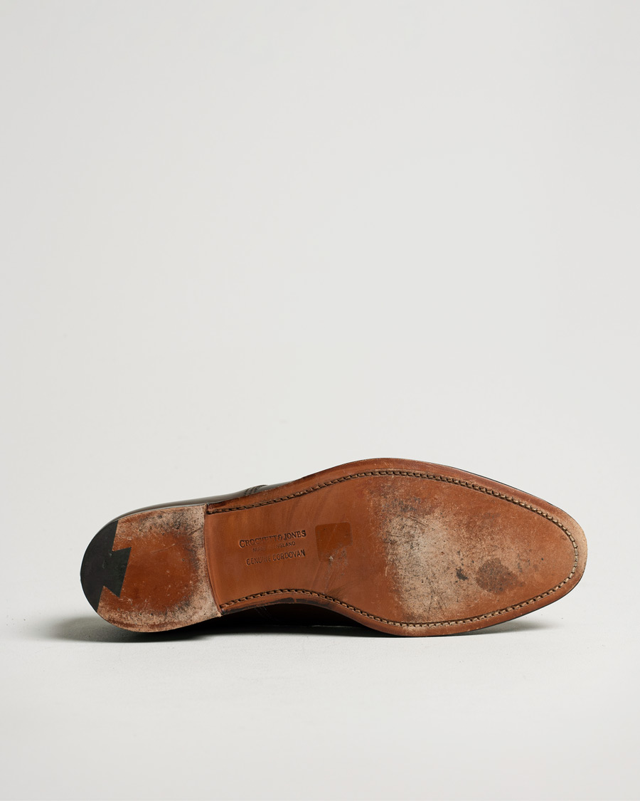 Uomini | Crockett & Jones Bradford Derby Dark Brown Cordovan | Pre-owned | Crockett & Jones Bradford Derby Dark Brown Cordovan