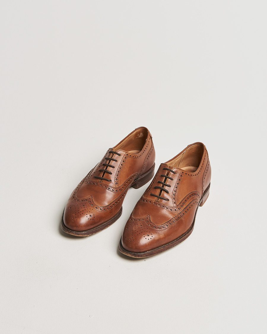 Uomini | Crockett & Jones Downing Derbys Tan Burnish Calf UK7 - EU41 | Pre-owned | Crockett & Jones Downing Derbys Tan Burnish Calf UK7 - EU41