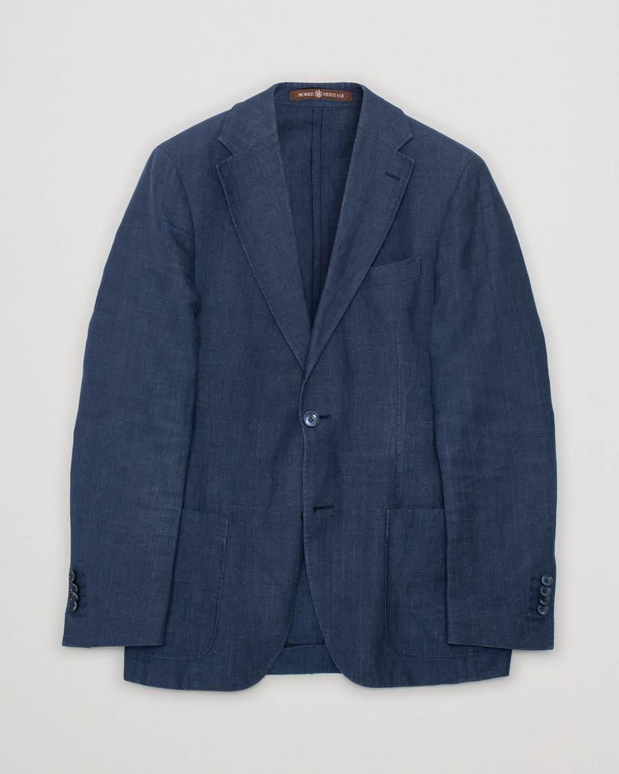 Uomini | Morris Heritage Edward Oxford Blazer Navy | Pre-owned | Morris Heritage Edward Oxford Blazer Navy