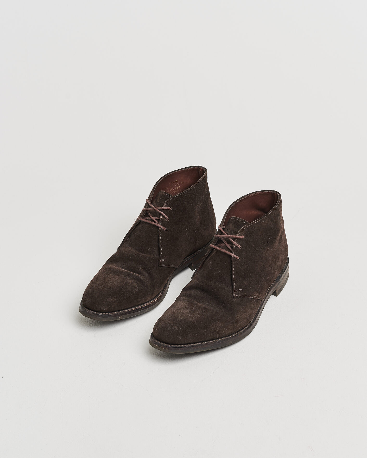 Uomini | Scarpe con cuciture Goodyear Pre-owned | Pre-owned | Loake 1880 Pimlico Chukka Boot Dark Brown Suede UK10 - EU44