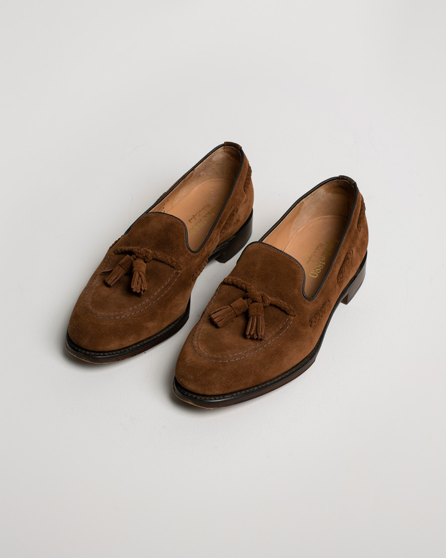 Uomini | Loake 1880 MTO Temple Loafer Polo Suede | Pre-owned | Loake 1880 MTO Temple Loafer Polo Suede
