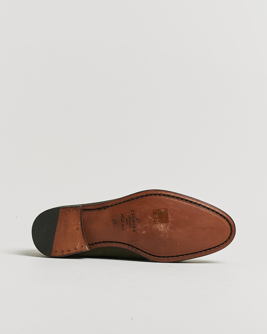 Uomini | Scarpe con cuciture Goodyear Pre-owned | Pre-owned | Carmina Unlined Tassel Loafers Grey Suede UK6 - EU39