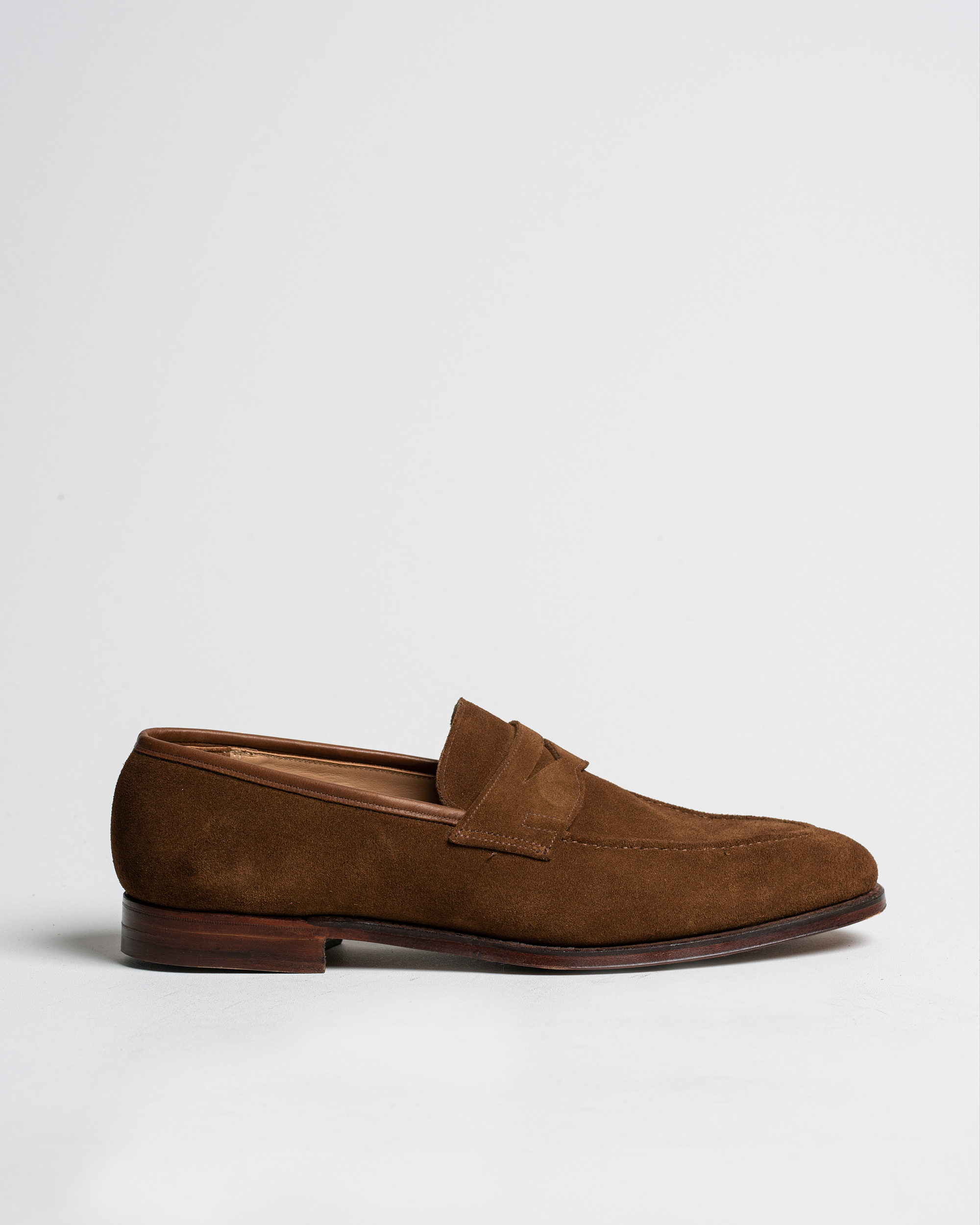 Uomini | Crockett & Jones Sydney Loafer Snuff Suede UK10 - EU44 | Pre-owned | Crockett & Jones Sydney Loafer Snuff Suede UK10 - EU44