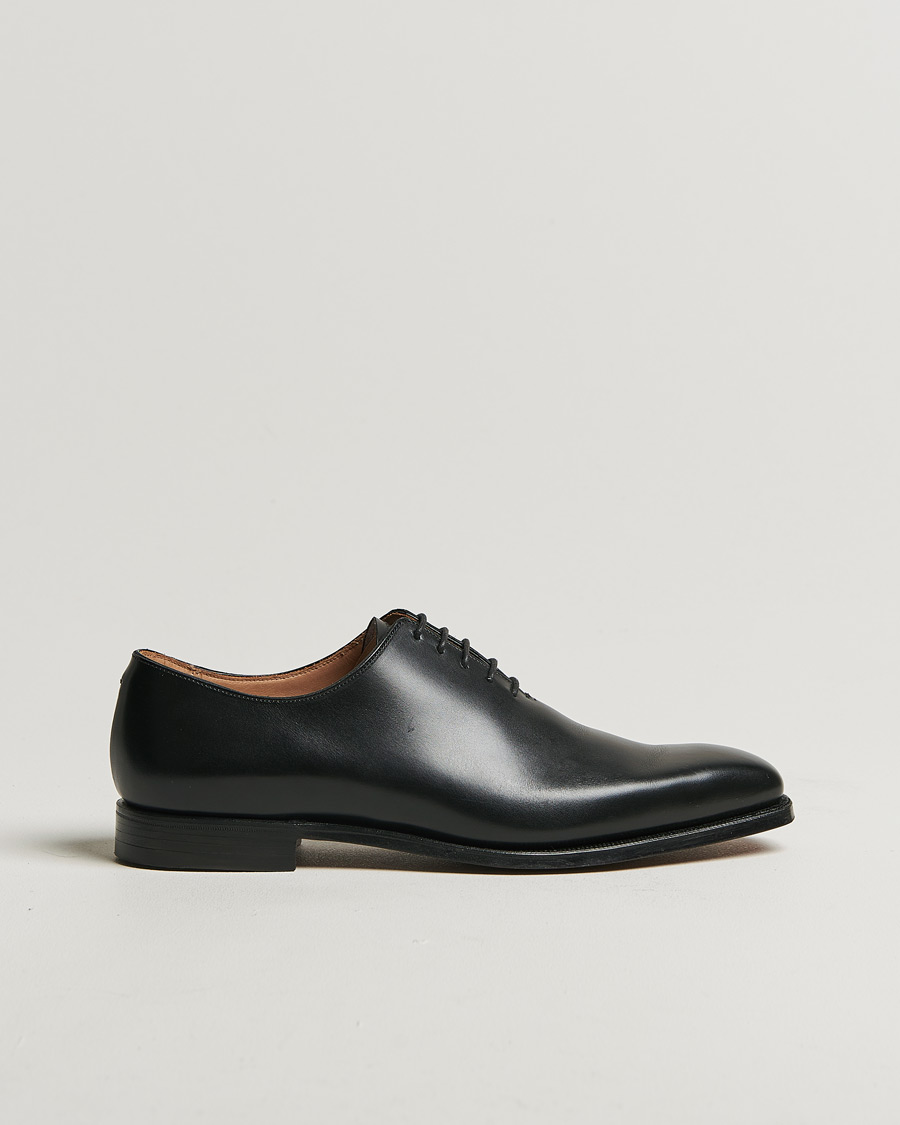 Uomini | Crockett & Jones Alex Wholecut Oxford Black Calf | Pre-owned | Crockett & Jones Alex Wholecut Oxford Black Calf