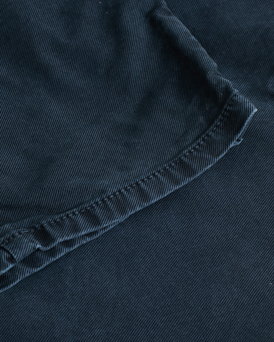 Uomini | Incotex Slim Fit Garment Dyed Washed Chino Navy | Pre-owned | Incotex Slim Fit Garment Dyed Washed Chino Navy