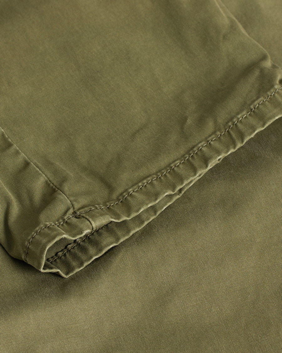 Uomini | Incotex Slim Fit Garment Dyed Washed Chino Green W33 | Pre-owned | Incotex Slim Fit Garment Dyed Washed Chino Green W33