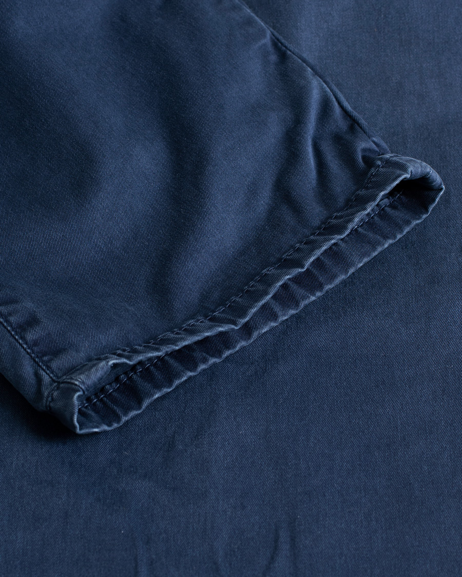 Uomini | Incotex Slim Fit Garment Dyed Washed Chino Blue W33 | Pre-owned | Incotex Slim Fit Garment Dyed Washed Chino Blue W33