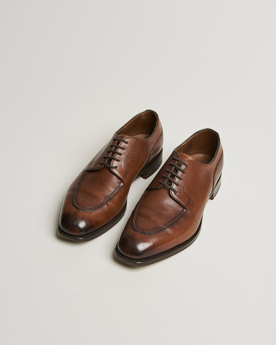 Uomini | Edward Green Dover Split Toe Dark Oak Calf | Pre-owned | Edward Green Dover Split Toe Dark Oak Calf
