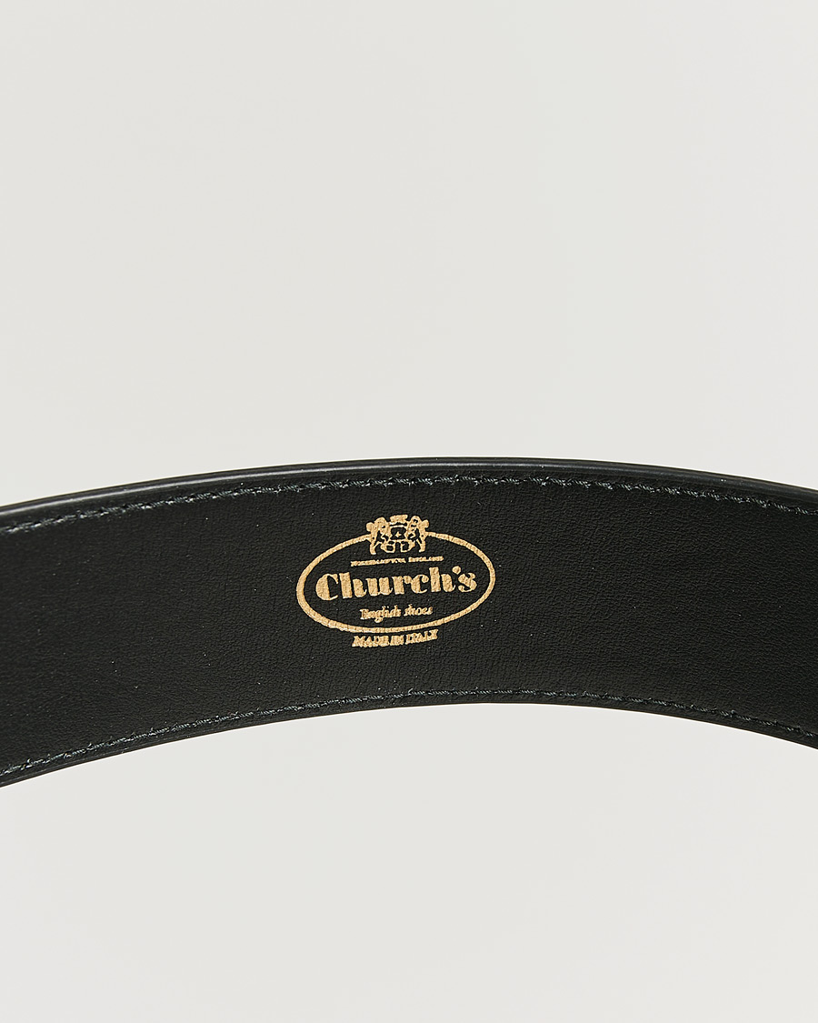 Uomini | Accessori Pre-owned | Pre-owned | Church's Polished Binder 3,5 cm Belt Black 95