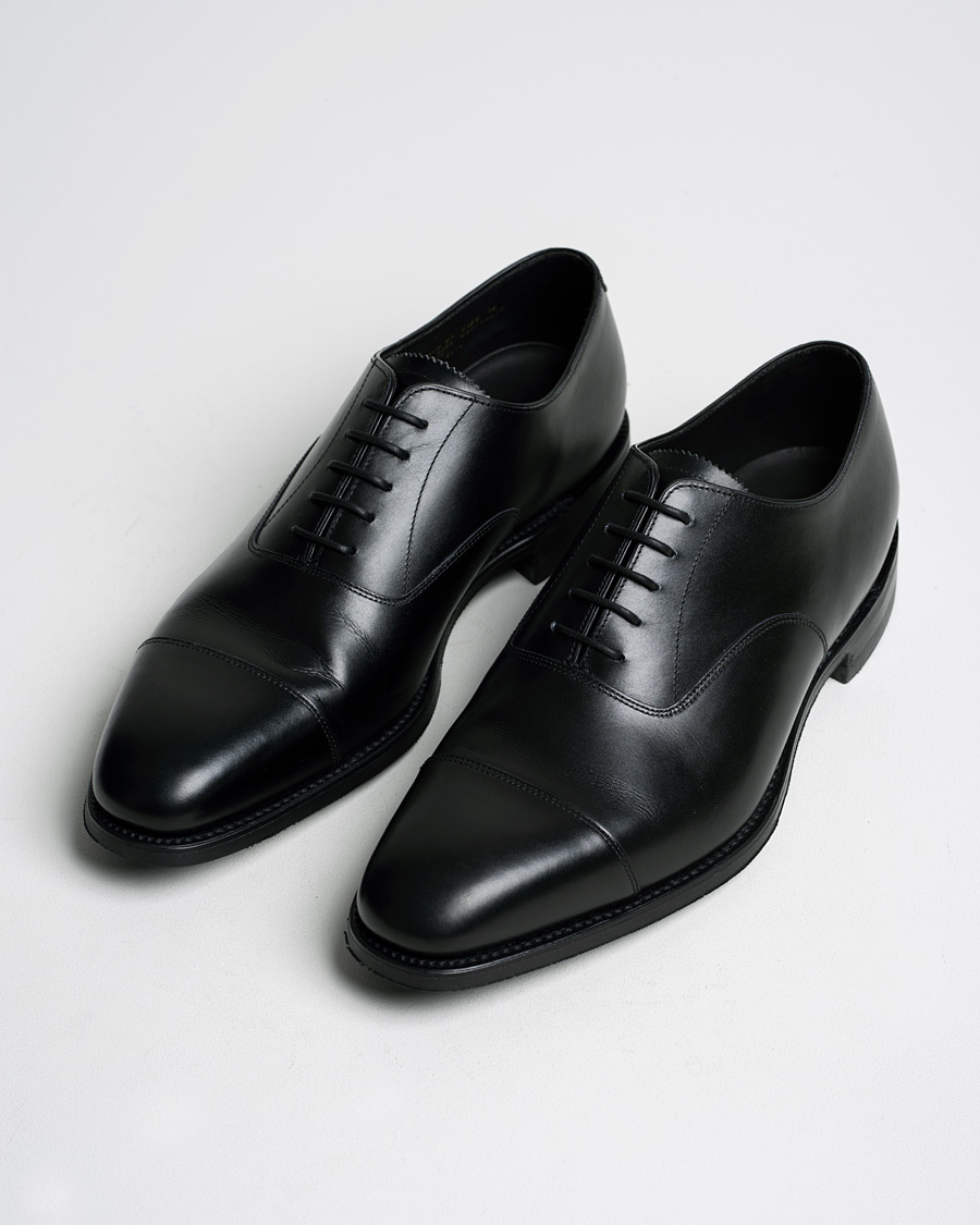 Uomini | Loake 1880 Aldwych Single Dainite Oxford Black Calf UK12 - EU46 | Pre-owned | Loake 1880 Aldwych Single Dainite Oxford Black Calf UK12 - EU46