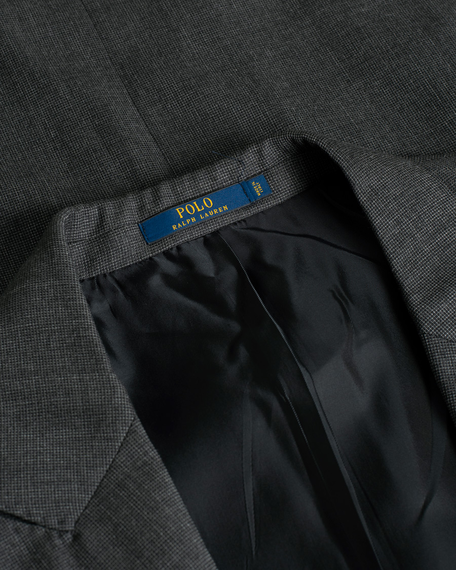 Uomini | Polo Ralph Lauren Clothing Connery Peak Lapel Wool Suit Grey | Pre-owned | Polo Ralph Lauren Clothing Connery Peak Lapel Wool Suit Grey