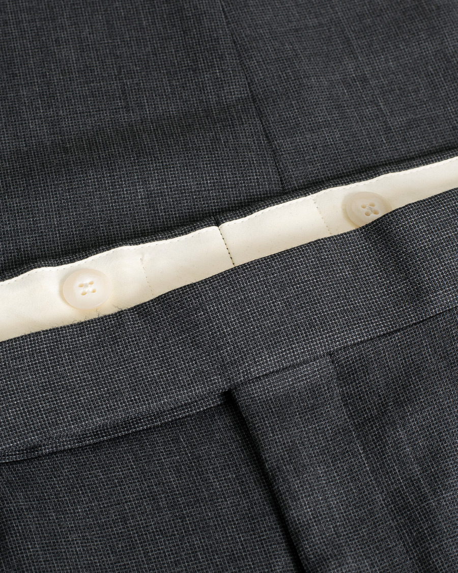 Uomini | Polo Ralph Lauren Clothing Connery Peak Lapel Wool Suit Grey | Pre-owned | Polo Ralph Lauren Clothing Connery Peak Lapel Wool Suit Grey