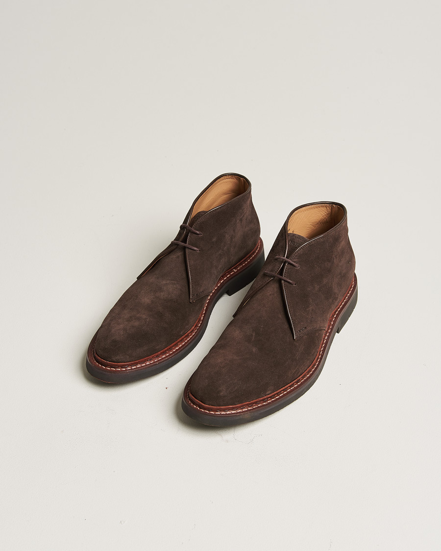 Uomini | Heschung Genet Suede Chukka Boot Brown | Pre-owned | Heschung Genet Suede Chukka Boot Brown