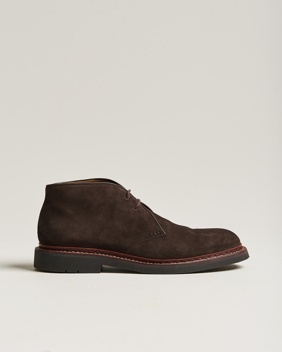 Uomini | Heschung Genet Suede Chukka Boot Brown | Pre-owned | Heschung Genet Suede Chukka Boot Brown
