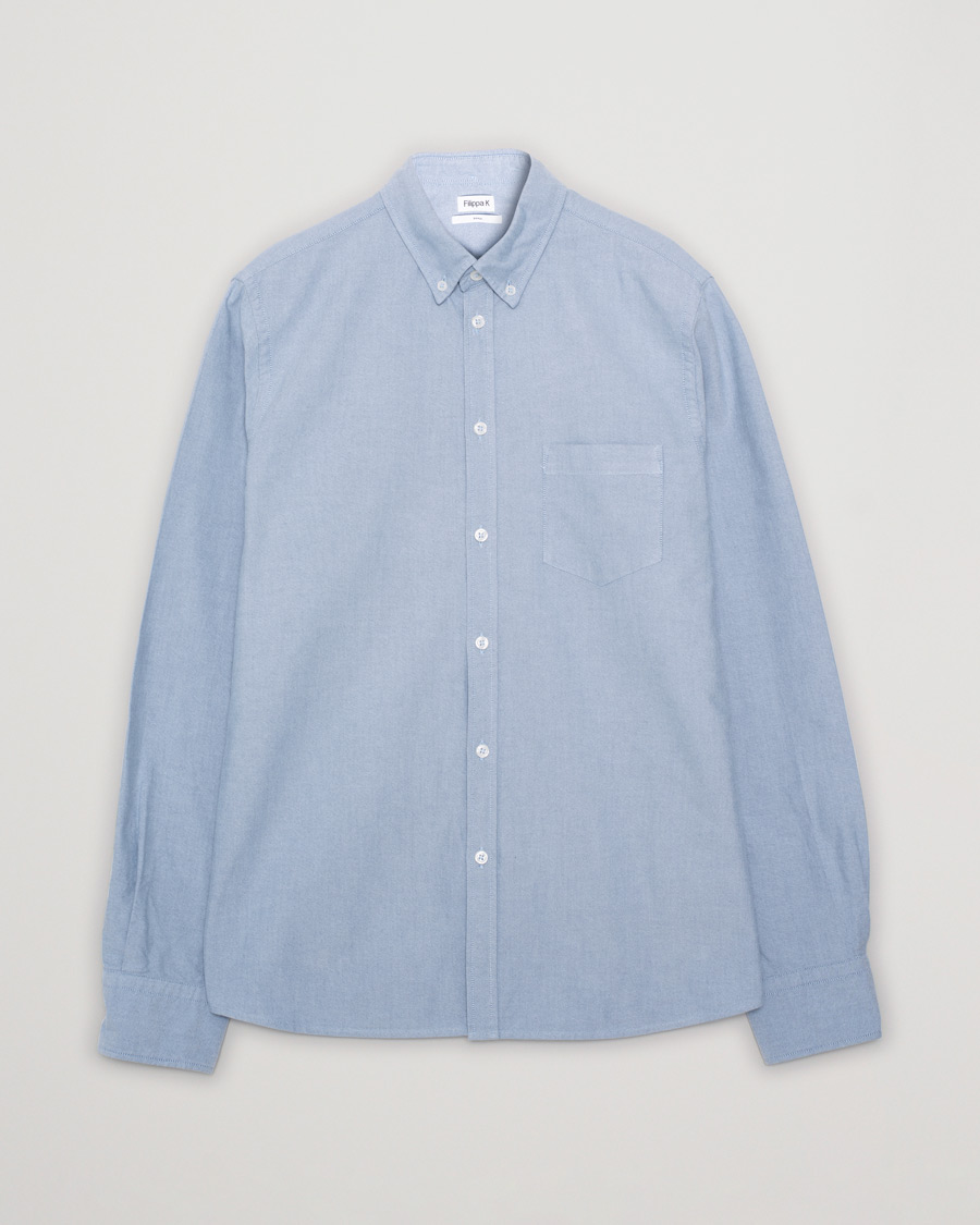 Uomini | Filippa K Paul Oxford Shirt Blue S | Pre-owned | Filippa K Paul Oxford Shirt Blue S
