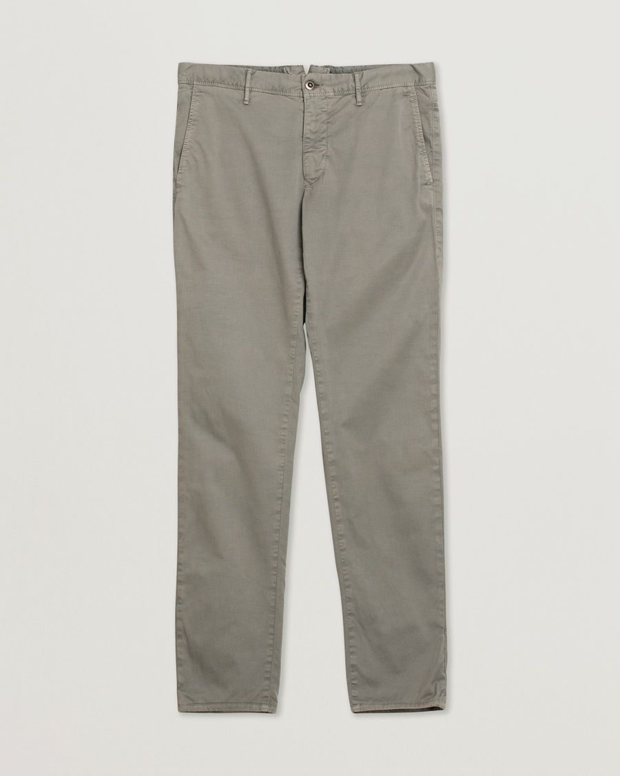 Uomini | Incotex Slim Fit Stretch Slacks Grey W33 | Pre-owned | Incotex Slim Fit Stretch Slacks Grey W33