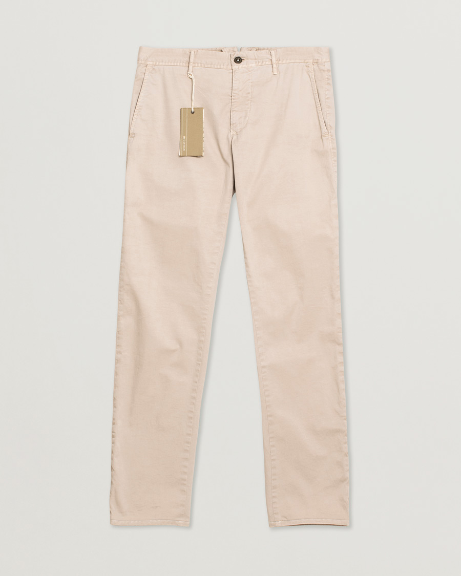 Uomini | Incotex Slim Fit Stretch Slacks Sand W33 | Pre-owned | Incotex Slim Fit Stretch Slacks Sand W33
