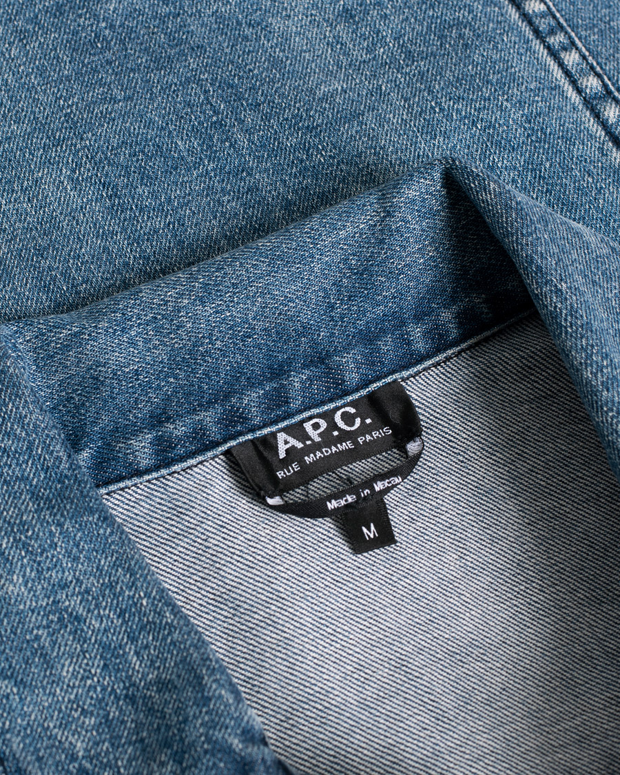 Uomini | A.P.C. Jeans Jacket Indigo | Pre-owned | A.P.C. Jeans Jacket Indigo