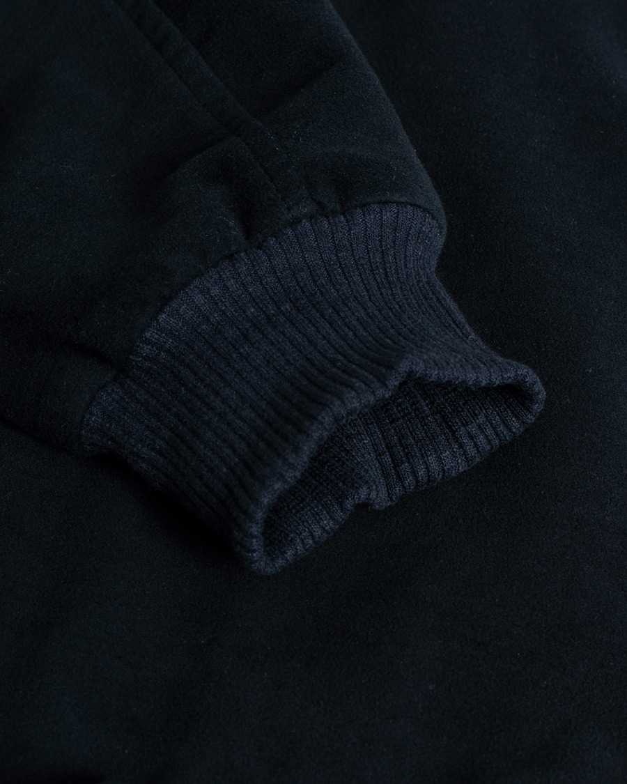 Uomini | Giacche | Pre-owned | Private White V.C. Moleskin Bomber Jacket Midnight