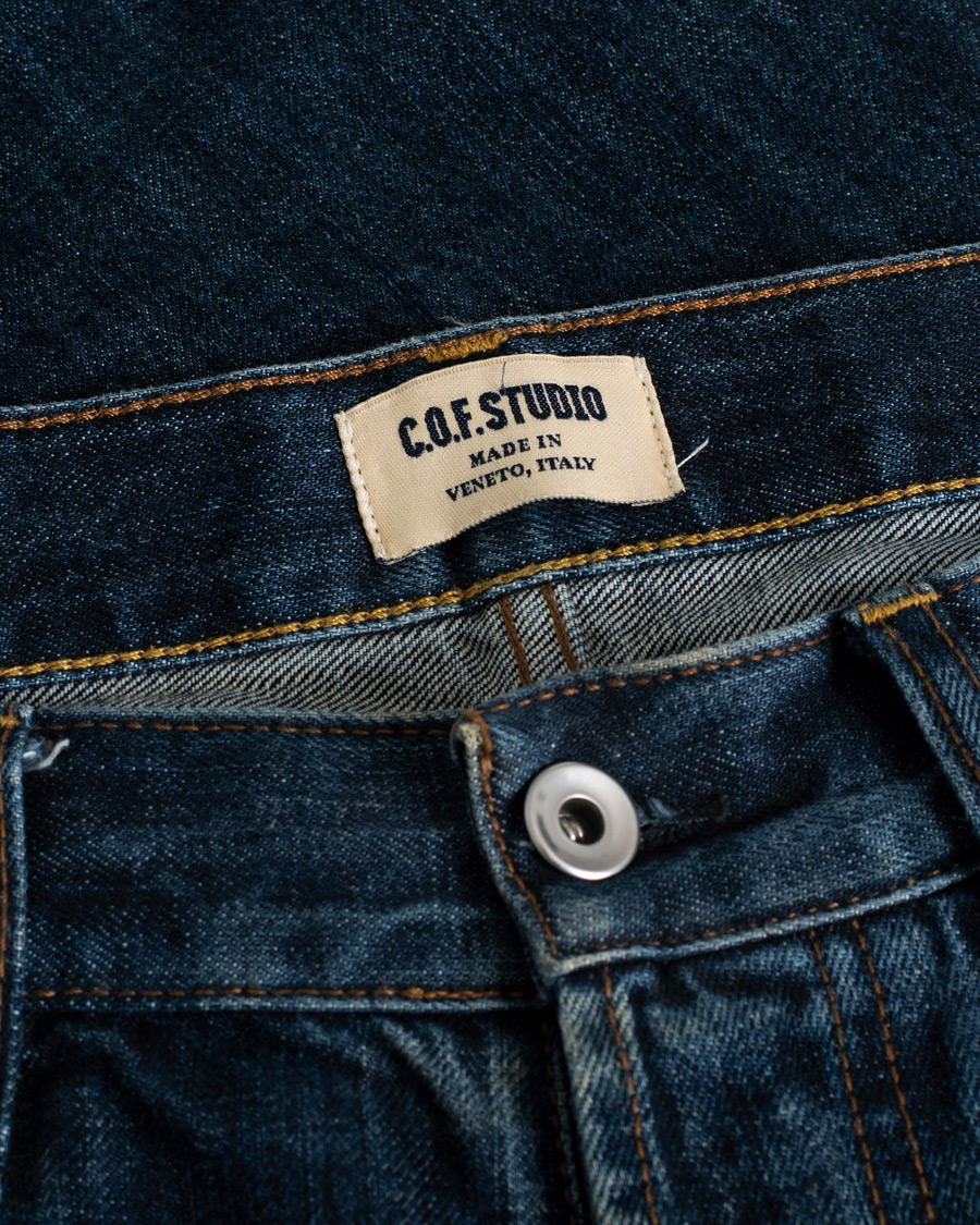 Uomini | C.O.F. Studio M3 Regular Tapered Fit Selvedge Jeans 3 Months Blue | Pre-owned | C.O.F. Studio M3 Regular Tapered Fit Selvedge Jeans 3 Months Blue