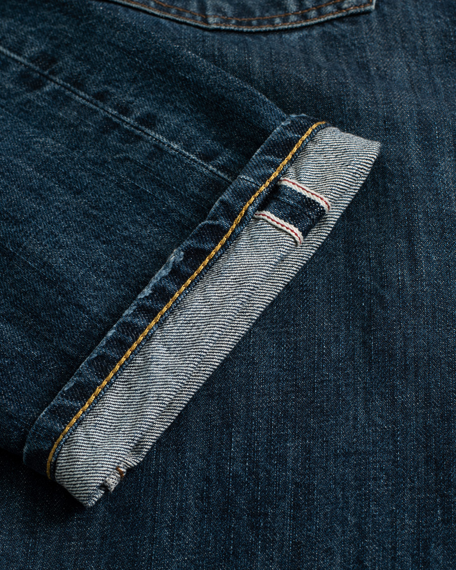 Uomini | C.O.F. Studio M3 Regular Tapered Fit Selvedge Jeans 3 Months Blue | Pre-owned | C.O.F. Studio M3 Regular Tapered Fit Selvedge Jeans 3 Months Blue
