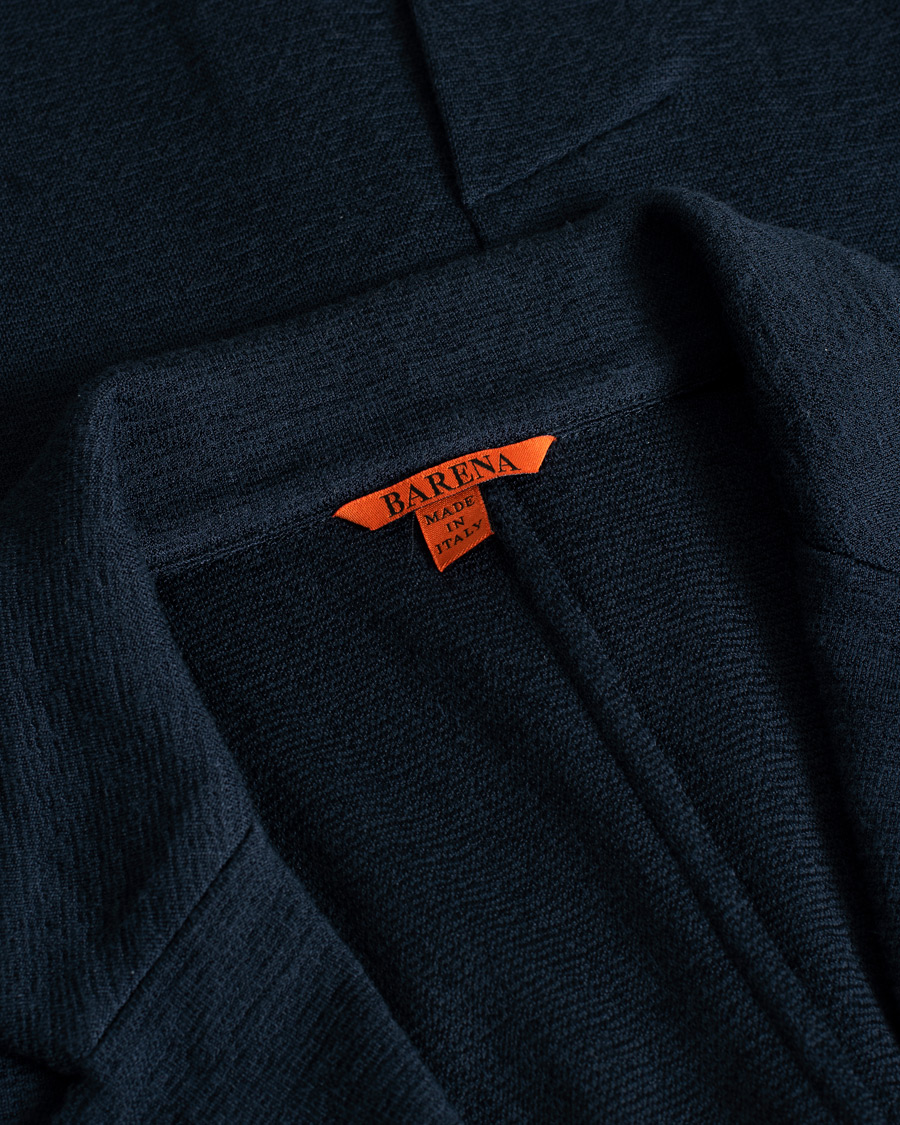 Uomini | Barena Torceo Mesola Jersey Blazer Navy | Pre-owned | Barena Torceo Mesola Jersey Blazer Navy