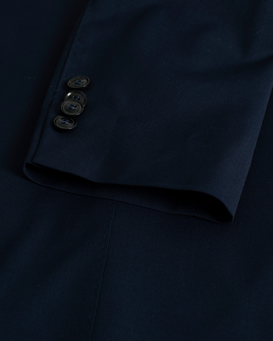 Uomini | Blazers | Pre-owned | Oscar Jacobson Edmund/Denz Wool Stretch Suit Blue 46