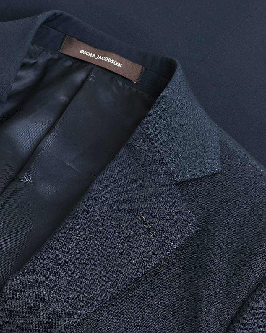 Uomini | Giacca da abito Pre-owned | Pre-owned | Oscar Jacobson Edmund Wool Blazer Navy 46
