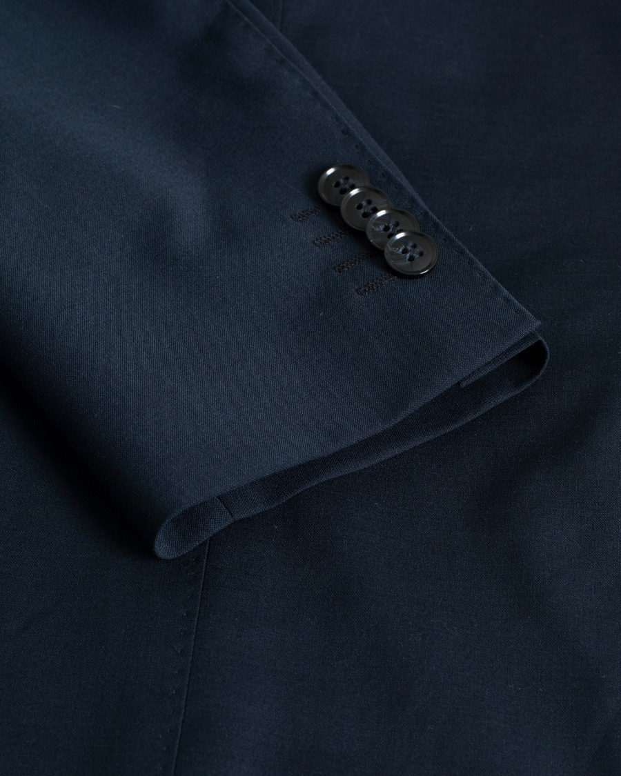 Uomini | Oscar Jacobson Edmund Wool Blazer Navy | Pre-owned | Oscar Jacobson Edmund Wool Blazer Navy