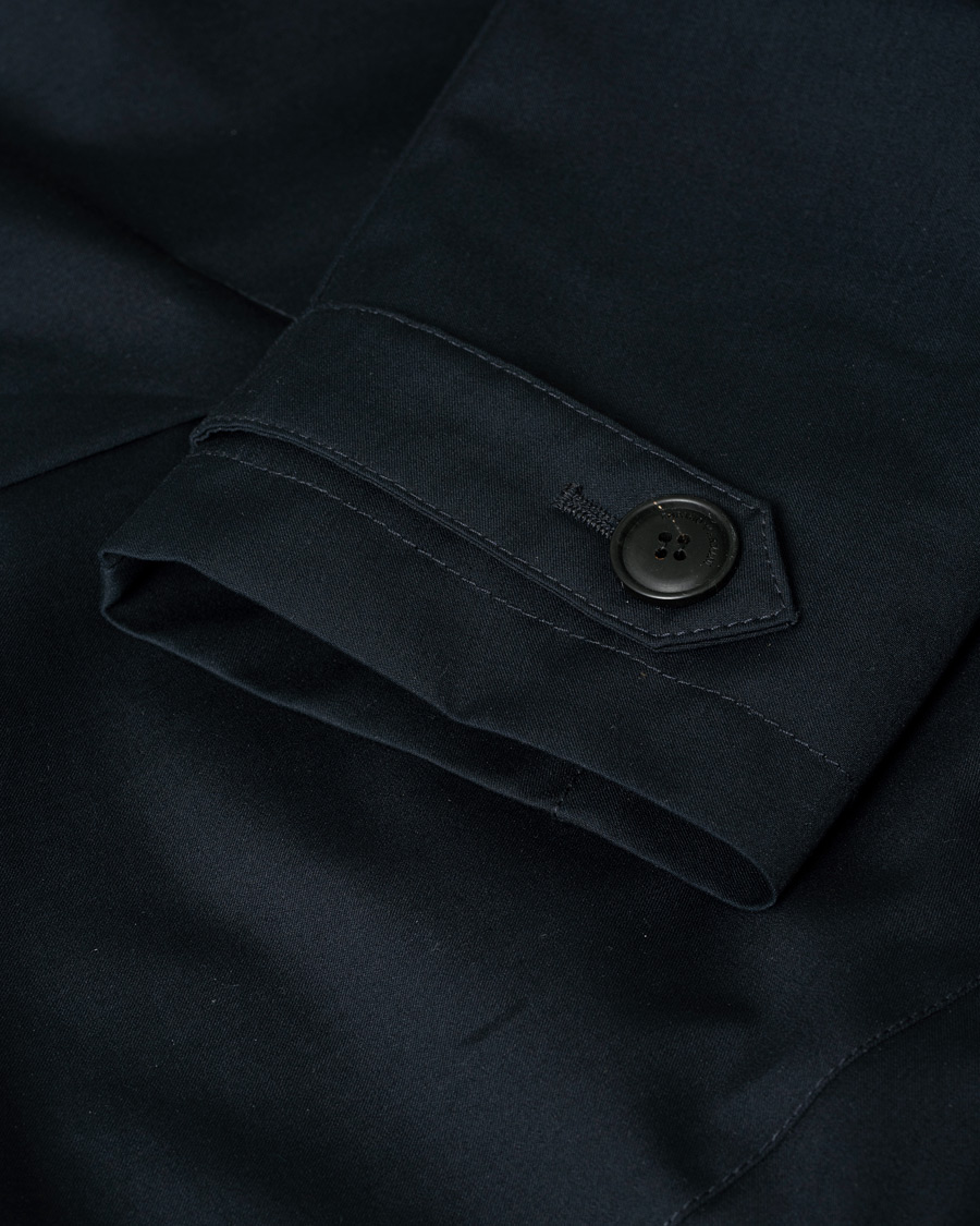 Uomini | Emporio Armani Trenchcoat Navy | Pre-owned | Emporio Armani Trenchcoat Navy