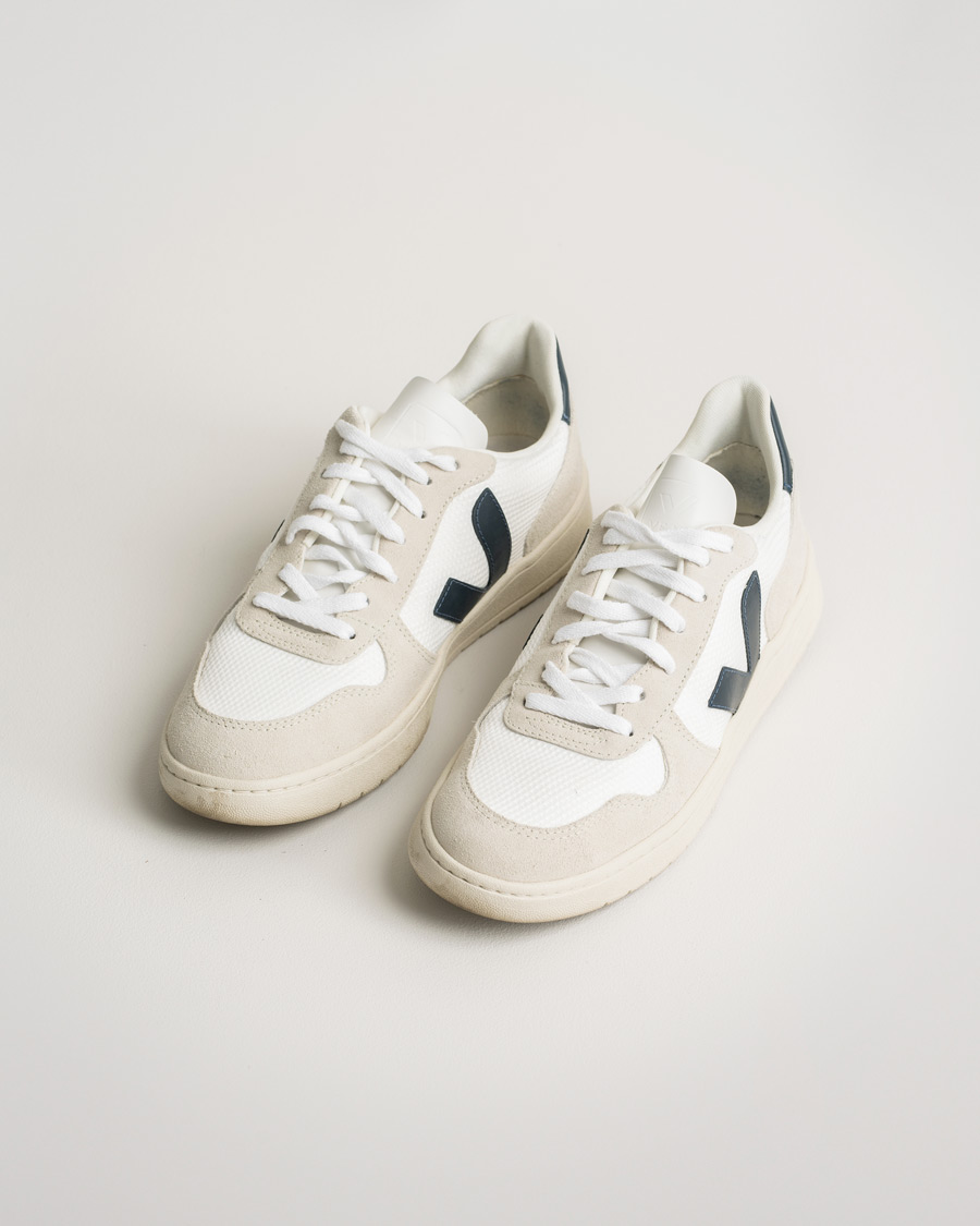 Uomini | Veja V-10 Mesh Sneaker White Nautico | Pre-owned | Veja V-10 Mesh Sneaker White Nautico