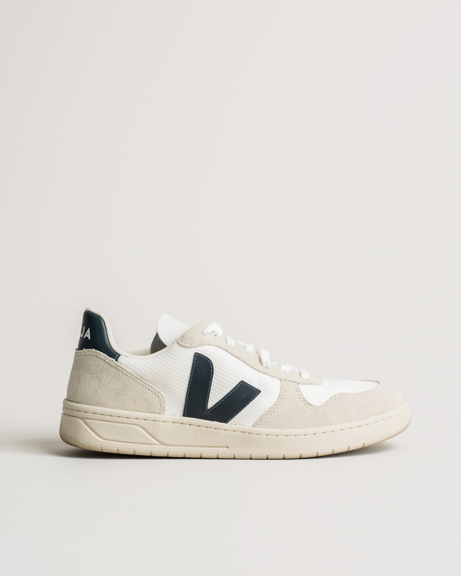 Uomini | Veja V-10 Mesh Sneaker White Nautico | Pre-owned | Veja V-10 Mesh Sneaker White Nautico