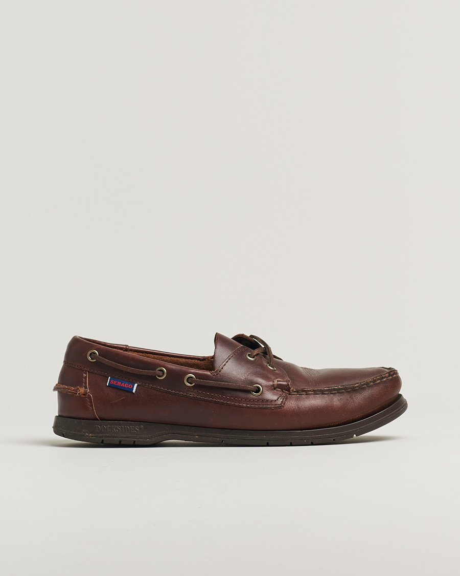 Uomini | Sebago Endeavor Oiled Leather Boat Shoe Brown | Pre-owned | Sebago Endeavor Oiled Leather Boat Shoe Brown