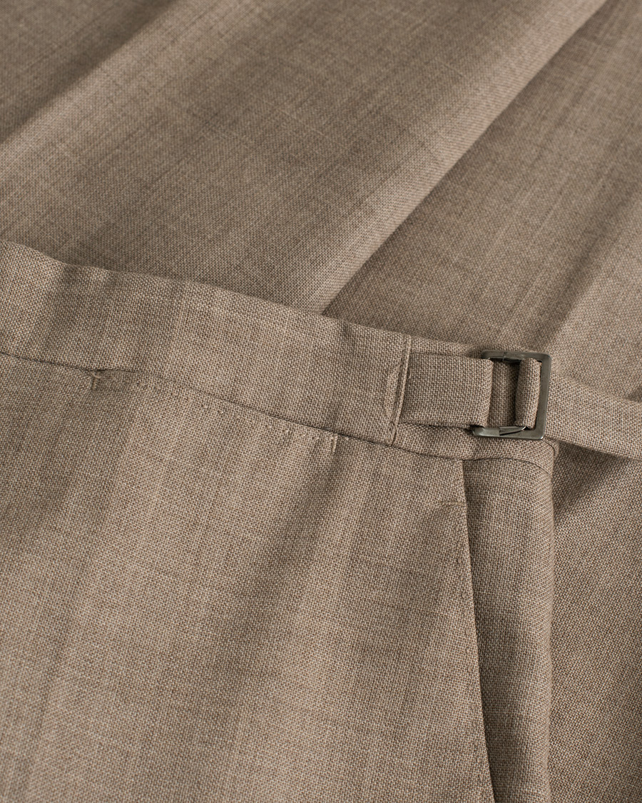 Uomini | Abiti | Pre-owned | Berg&Berg Dan Wool Suit Taupe Melange 50