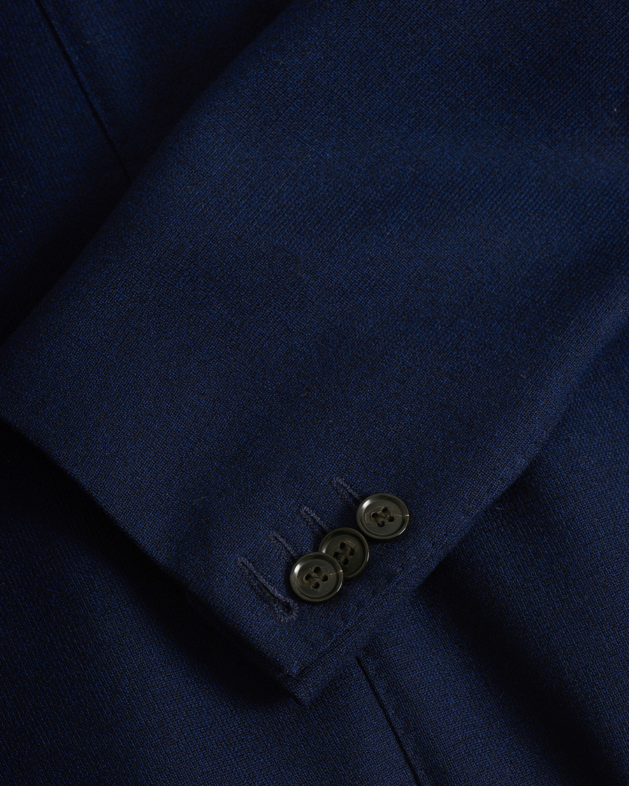 Uomini | Oscar Jacobson Erik Double Breasted Wool Blazer Navy 46 | Pre-owned | Oscar Jacobson Erik Double Breasted Wool Blazer Navy 46