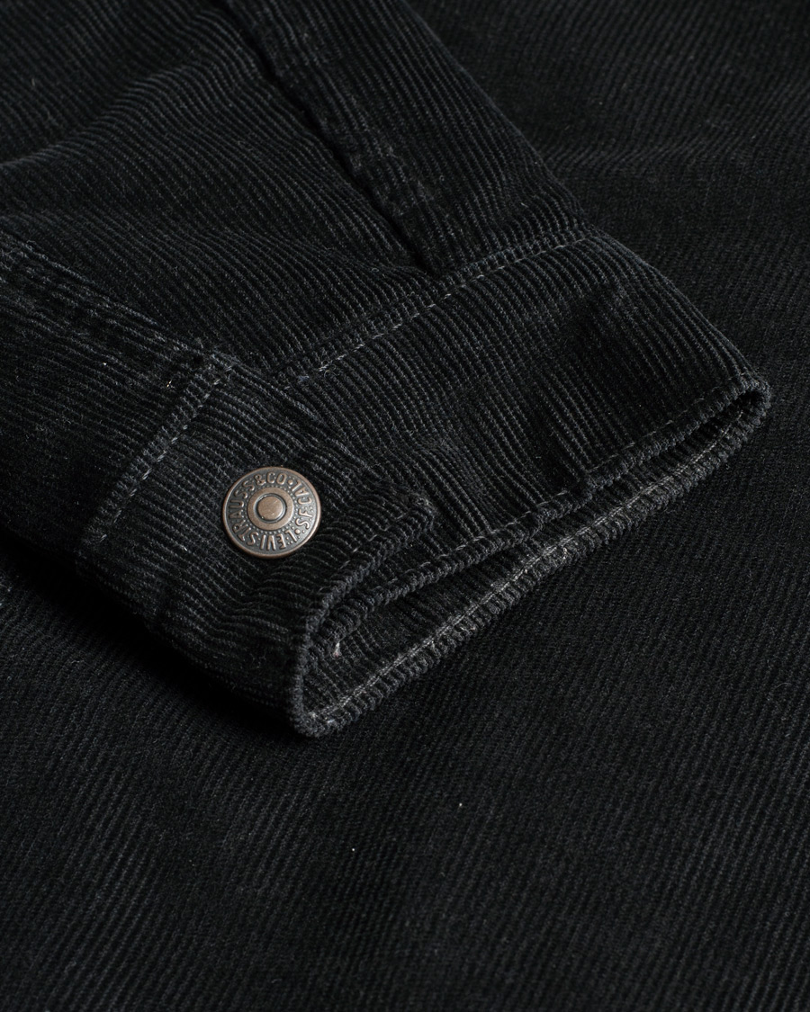 Uomini | Levi's Type III Sherpa Corduroy Trucker Black | Pre-owned | Levi's Type III Sherpa Corduroy Trucker Black
