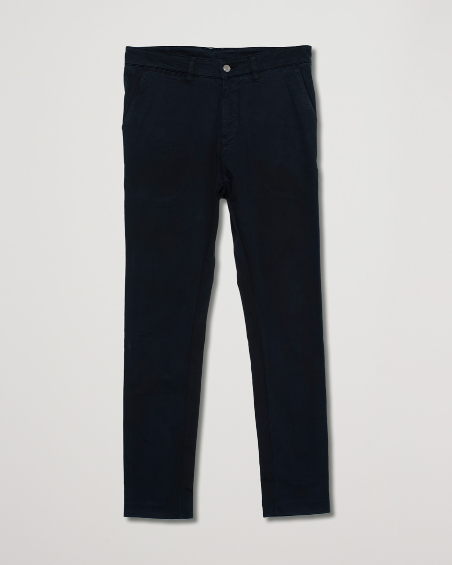 Uomini | Pantaloni | Pre-owned | NN07 Marco Slim Fit Stretch Chinos Navy W30L30
