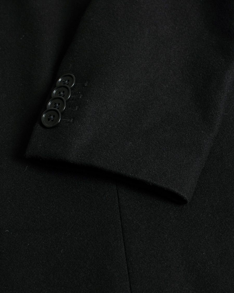 Uomini | J.Lindeberg Wolger Compact Melton Coat Black | Pre-owned | J.Lindeberg Wolger Compact Melton Coat Black